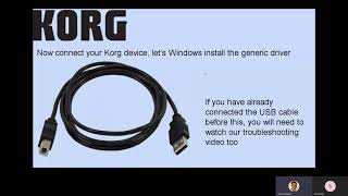 Korg USB Driver installation [upl. by Tor13]