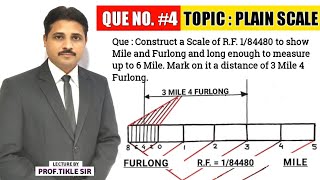 HOW TO DRAW PLAIN SCALE QUENO4  UNIT  ENGINEERING SCALE TIKLESACADEMYOFMATHS [upl. by Adnarom]