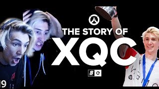 xQc Reacts to The Story Of xQc by theScore esports  xQcOW [upl. by Thurmann]