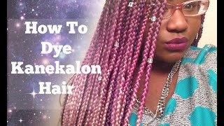 How To Dye Kanekalon Hair [upl. by Torie]