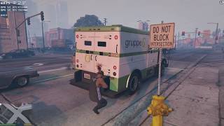 GTA V  braquage fourgon blindé réussi [upl. by Arammahs]