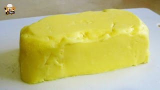 HOW TO MAKE HOMEMADE BUTTER IN 3 MINUTES RECIPE [upl. by Galina]