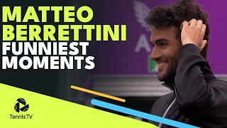 Matteo Berrettini Funniest amp Cutest Moments 😆 [upl. by Arval789]