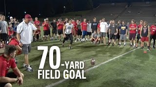 Andrew Baggett  70Yard Field Goal  NFL Draft Eligible Kicker [upl. by Sello]