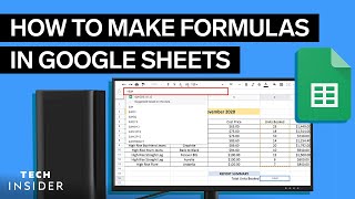 How To Make Formulas In Google Sheets [upl. by Nilac]