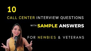 Call Center Interview Questions and Answers for Beginners [upl. by Lomasi]