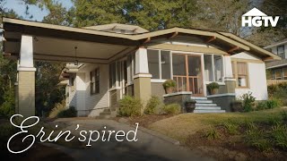 Small Doses of Craftsman Style  Erinspired  HGTV [upl. by Auohs]