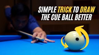 Simple TRICK to DRAW the cue ball better [upl. by Ocimad]