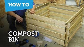 How to make a compost bin from pallets [upl. by Alberic811]