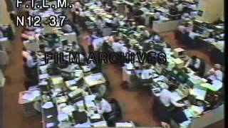 1987 Stock Market Crash stock footage  archival footage [upl. by Jollanta]