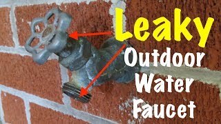 Leaky Outdoor Water Faucet [upl. by Lledraw64]