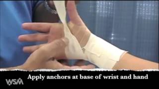 Wrist Athletic Taping [upl. by Hplar]