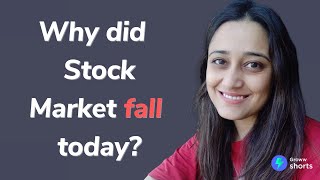 Why Stock Market Crashed today  Why did stock market fall today shorts [upl. by Eillah]