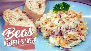 Krautsalat Rezept  Perfekter Coleslaw  Amerikanischer Weißkrautsalat [upl. by Enilarak480]