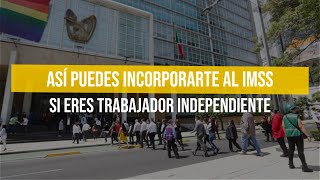 Así puedes incorporarte al IMSS si eres trabajador independiente [upl. by Noeruat264]