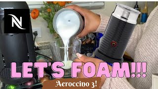 How To Foam Milk With Aeroccino 3 Make Coffee With Foam Tips amp Tricks  Easy Foamed Latte Recipe [upl. by Auqeenahs563]