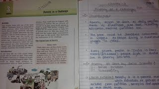 CBSE Class 9 Economics Notes Chapter 3  Poverty as a ChallengeNotes in discription [upl. by Yeleek786]