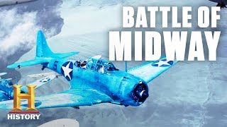 Battle of Midway Tactical Overview – World War II  History [upl. by Xavler995]