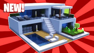 Minecraft  How To Build a Small Modern House Tutorial 41 [upl. by Lapides]