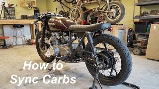 HowTo Sync  Balance carbs on a Honda CB550 [upl. by Laval456]