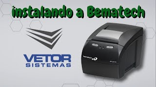 Instalando a impressora BEMATECH [upl. by Rosene989]