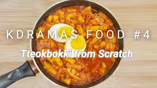 No Rice Flour  Wheat Tteokbokki from Scratch in LOCKDOWN  Kdramas Food Tteokbokki Recipe 4 [upl. by Llerrom]