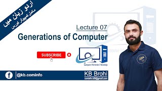 Lec 7 Generations of Computer  in Urdu  Hindi  KB Brohi [upl. by Ardeahp433]