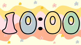 10 Minute Groovy Themed Timer [upl. by Anelat]