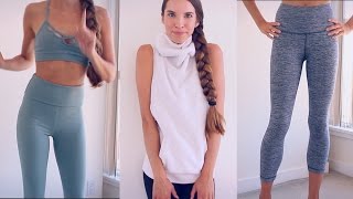 YOGAWORKOUT CLOTHING HAUL TRY ON [upl. by Eniliuqcaj459]