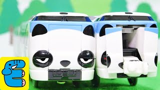 プラレール パンダくろしお改造 287系特急電車 Plarail Upgrade Panda Kuroshio Smile Adventure Train English Subs [upl. by Lodge]