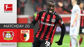 Bayer 04 Leverkusen  FC Augsburg 51  Highlights  Matchday 20 – Bundesliga 202122 [upl. by Lodovico]