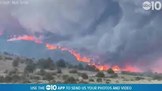 California Wildfires Closer look at the Tamarack fire in Markleeville [upl. by Joao]