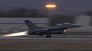 Powerful F16 Afterburner Takeoff [upl. by Eiralc]