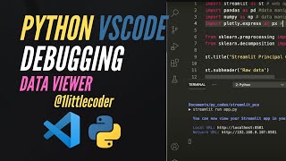 Debugging Python Code on VSCode with Data Viewer Pandas [upl. by Eelirol]