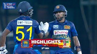 3rd ODI  Sri Lanka vs Zimbabwe  Highlights  11 January 2024 [upl. by Laveen]