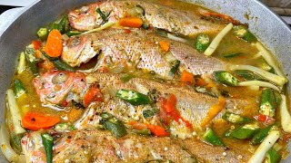 Steamed Fish With OkraJamaican StyleTHE RAINA’S KITCHEN [upl. by Clements421]