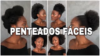 6 PENTEADOS FÁCEIS PARA CABELO CRESPO [upl. by Notxed]