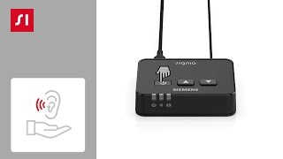 How to use the TV Transmitter  Signia Hearing Aids [upl. by Aenahs]