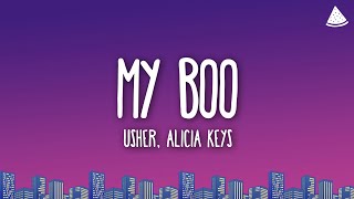 Usher  My Boo Ft Alicia Keys Lyrics [upl. by Lotsyrc]