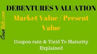 Debentures Valuation  Calculating Market Value PV of Debentures [upl. by Stillmann]