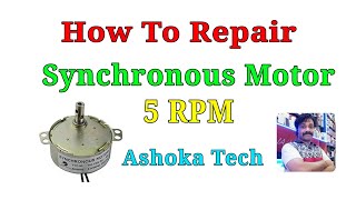 WORKING OF AND REPAIRING SYNCHRONOUS MOTOR [upl. by Enram]