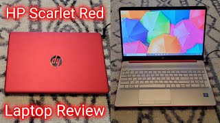 HP Scarlet Red Laptop Review 156 HD Screen  Walmart [upl. by Niar]