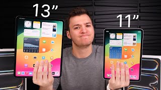 2024 iPad Pro 11” vs 13”  Unboxing Comparison amp Detailed Look [upl. by Astred]