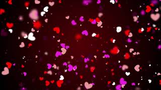 6000 Minutes  Heart Shapes Particles Background Featuring Valentine’s Day 4K Free [upl. by Loris865]