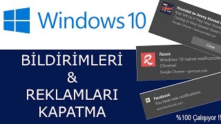 WİNDOWS 10 REKLAM KAPATMA amp CHROME REKLAM KAPATMA KESİN ÇÖZÜM [upl. by Targett]