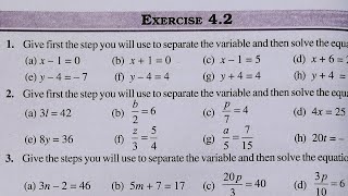 Class 7 Maths Chapter 4 l NCERT EXERCISE42 l Simple Equation l cbse Board l Solution l 7th [upl. by Lechner]