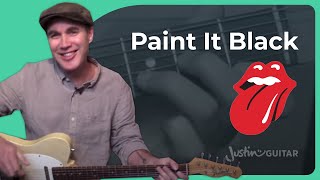 Paint It Black   Accurate  Guitar Lesson [upl. by Mara559]