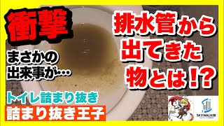 【詰まり抜き】高圧洗浄したらトイレの長年の定期的に詰まる原因が解消してすっきり！drain排水溝掃除現場 [upl. by Sivrep46]