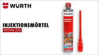 Injektionsmörtel Allrounder WITVM 250  Würth AG [upl. by Bernette]