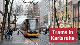 Tram and Light Rail in Karlsruhe Germany [upl. by Nylear]